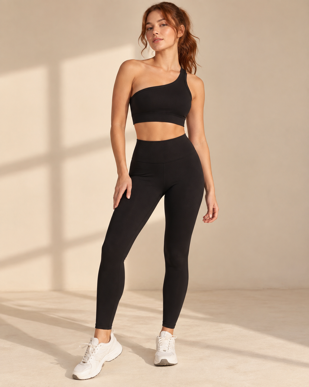 Conjunto Deportivo Acanalado: Top y Leggings – imagen 3