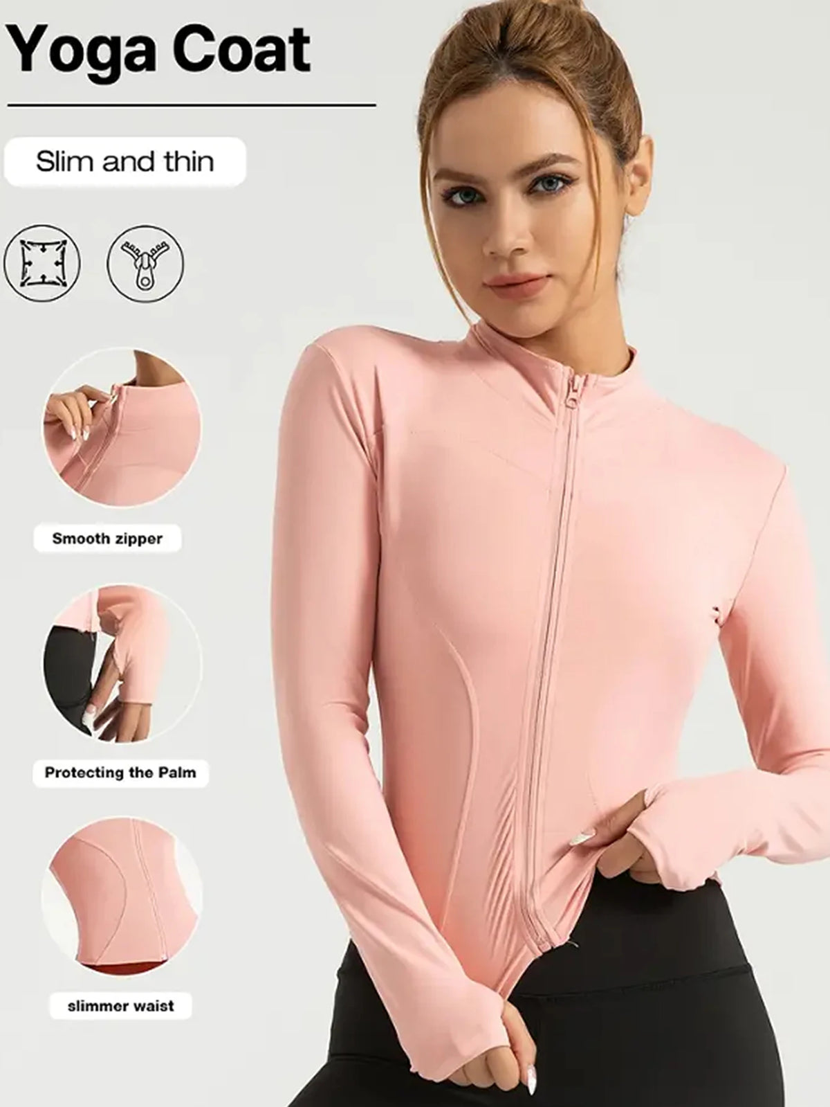 Chaqueta Deportiva de Cuello Alto con Protección Solar – imagen 20