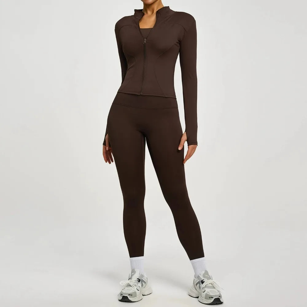 Conjunto Deportivo de 2 Piezas: Chaqueta y Leggings – imagen 4