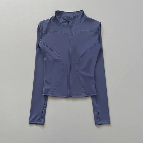 Chaqueta Deportiva Entallada de Cuello Alto para Mujer – imagen 2