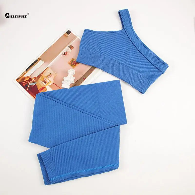 Conjunto Deportivo Acanalado: Top y Leggings – imagen 6
