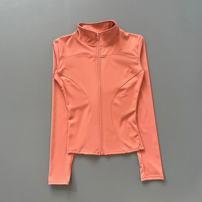 Chaqueta Deportiva Entallada de Cuello Alto para Mujer – imagen 10