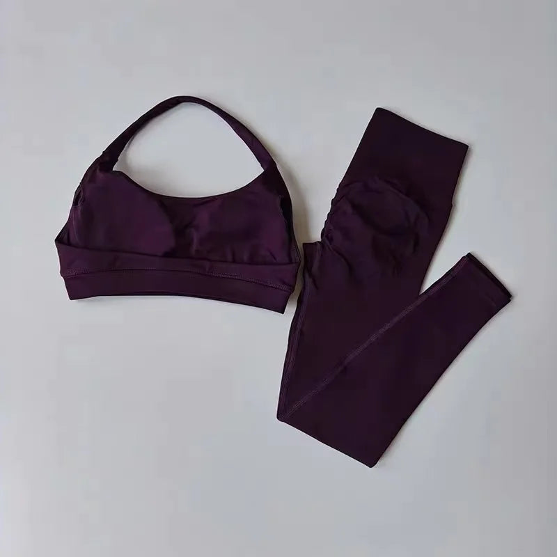 Conjunto Deportivo Sin Costuras Espalda Descubierta – imagen 15
