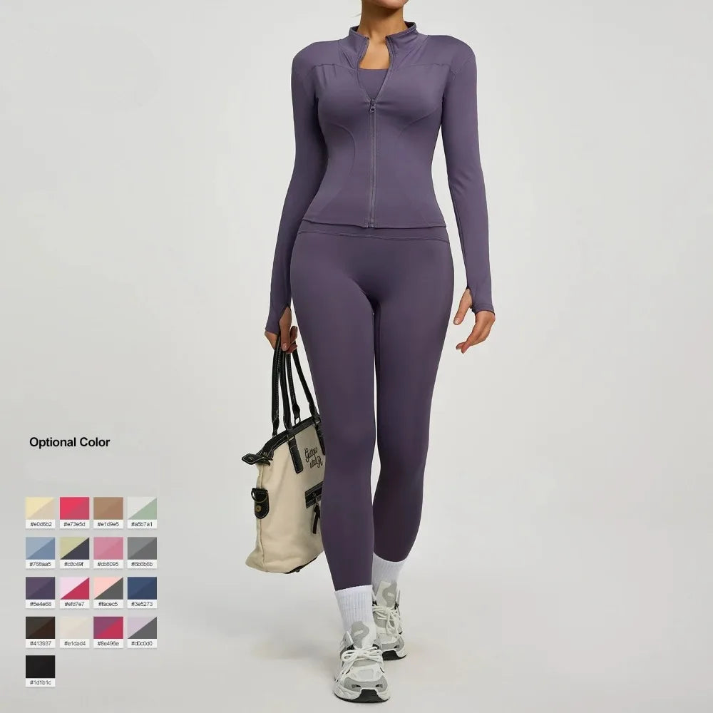 Conjunto Deportivo de 2 Piezas: Chaqueta y Leggings – imagen 5