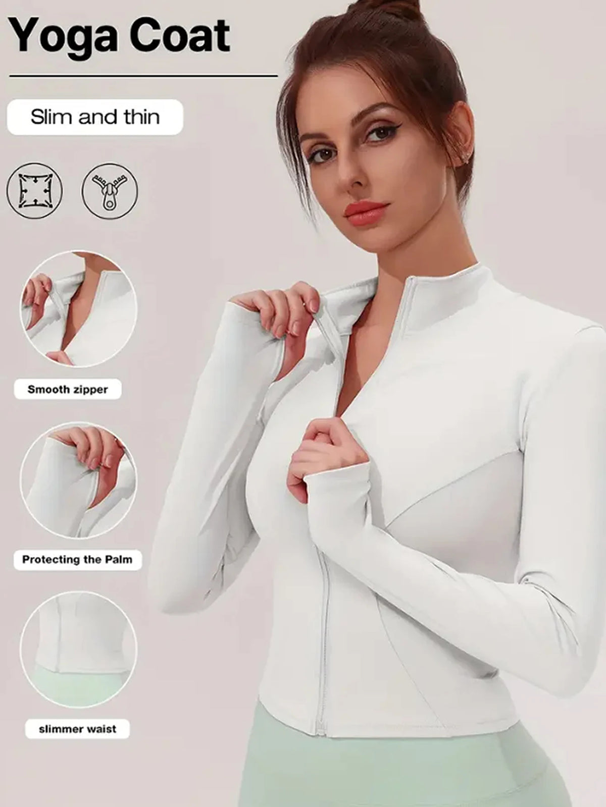 Chaqueta Deportiva de Cuello Alto con Protección Solar – imagen 19