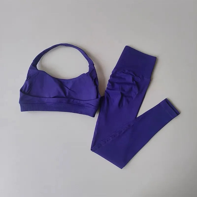 Conjunto Deportivo Sin Costuras Espalda Descubierta – imagen 8