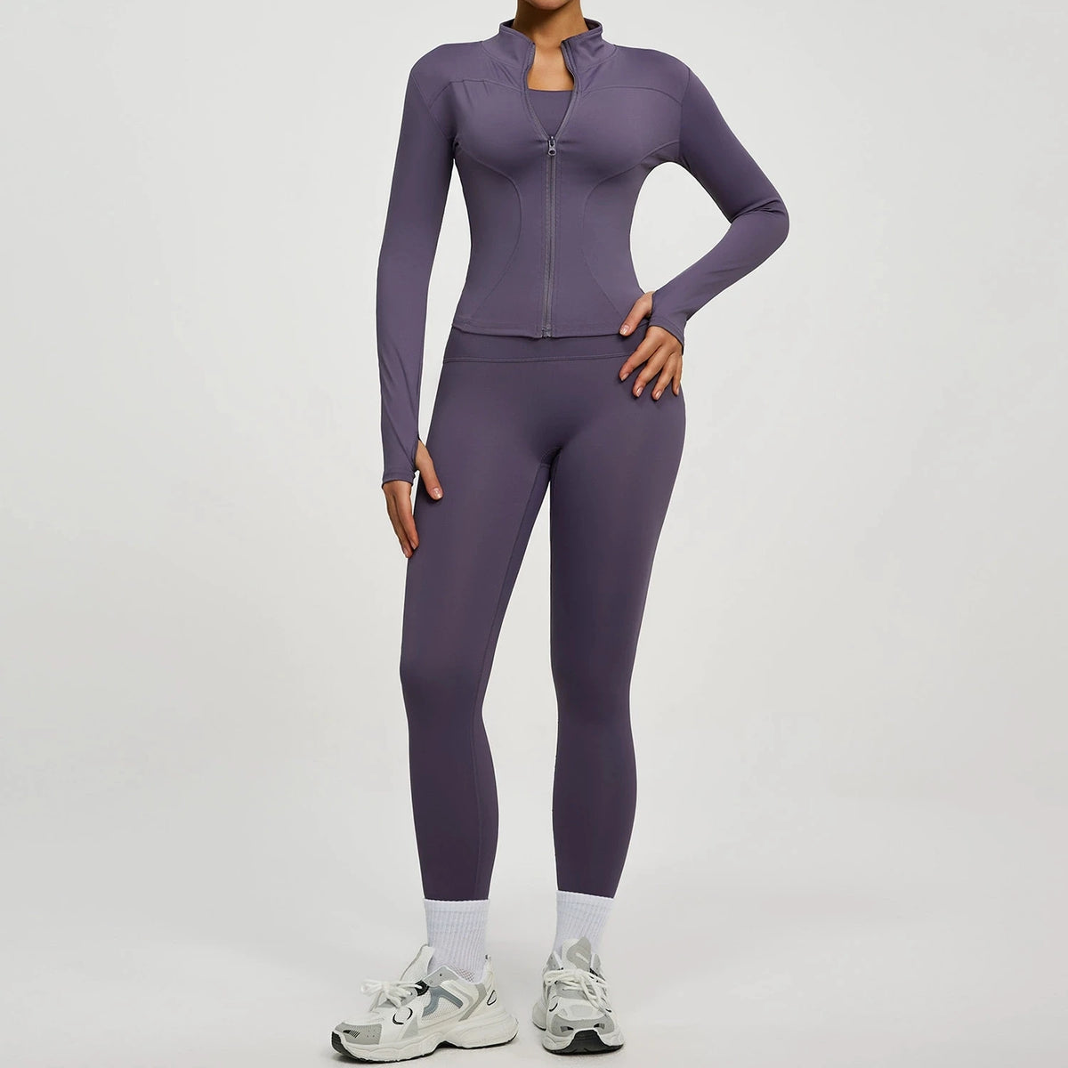 Conjunto Deportivo de 2 Piezas: Chaqueta y Leggings – imagen 9