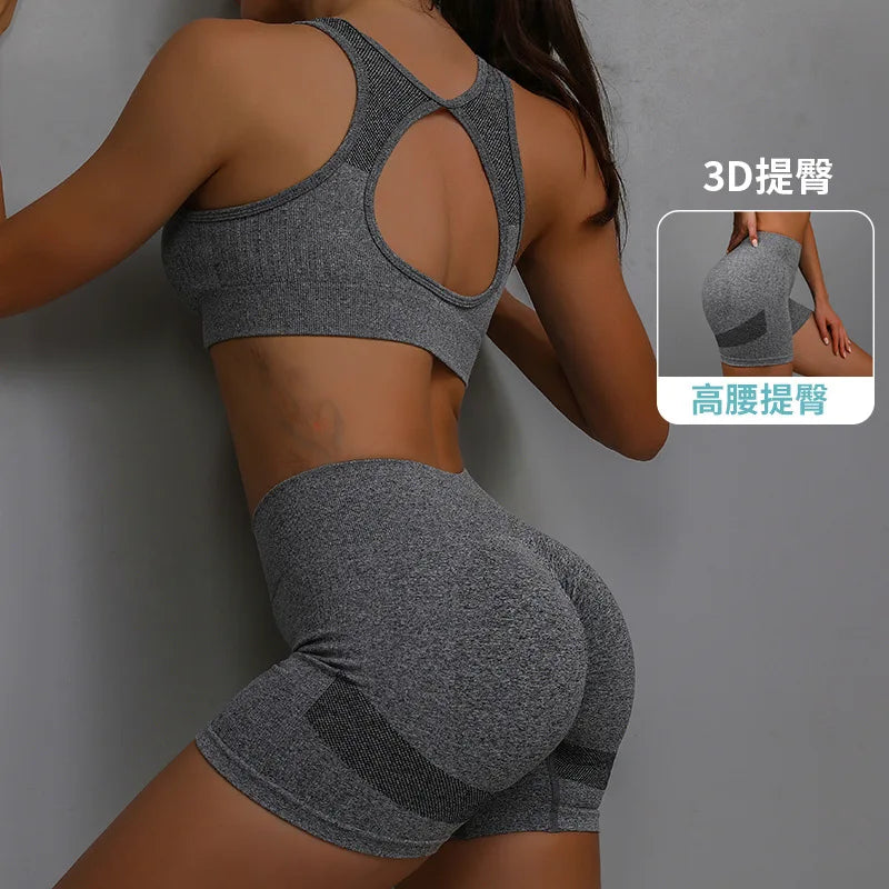 Conjunto Deportivo de 2 Piezas: Top Espalda Descubierta y Shorts – imagen 10