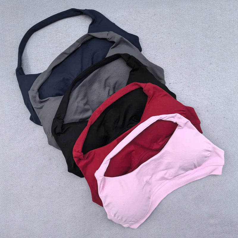 Conjunto Deportivo Halter con Shorts Scrunch de Tiro Bajo – imagen 7