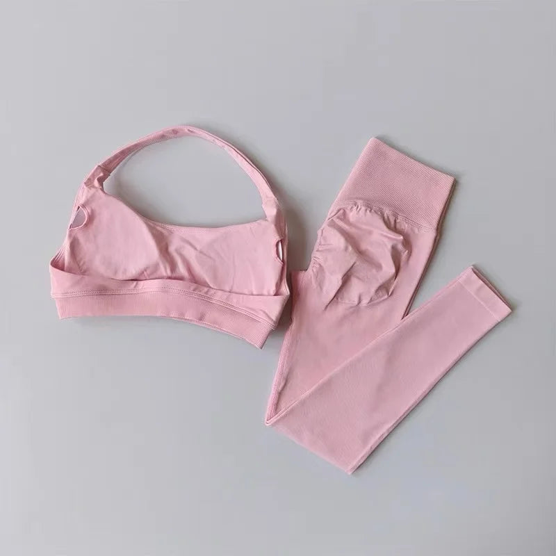 Conjunto Deportivo Sin Costuras Espalda Descubierta – imagen 14