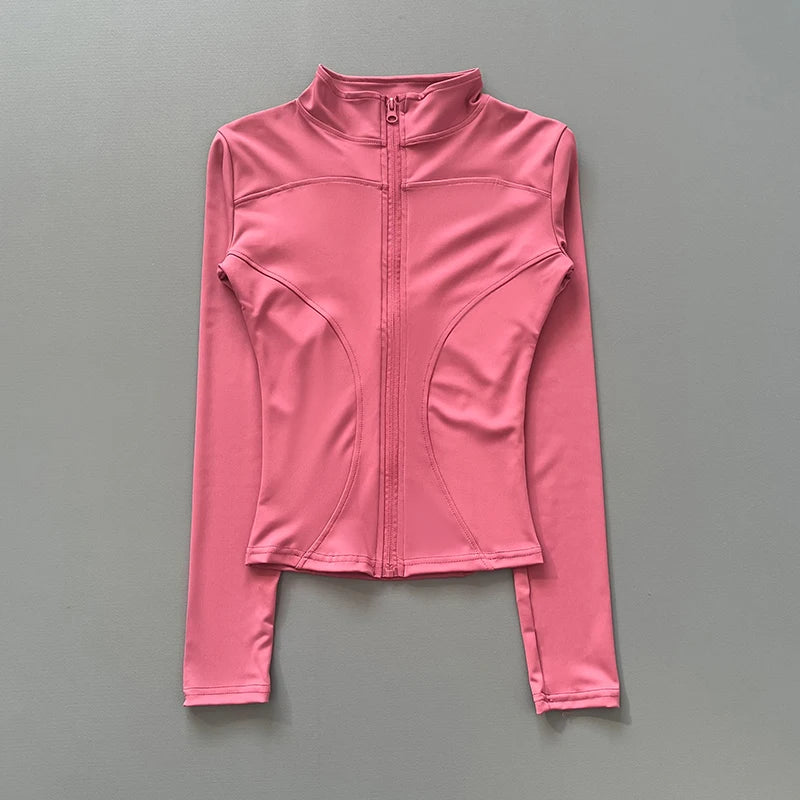 Chaqueta Deportiva Entallada de Cuello Alto para Mujer – imagen 13