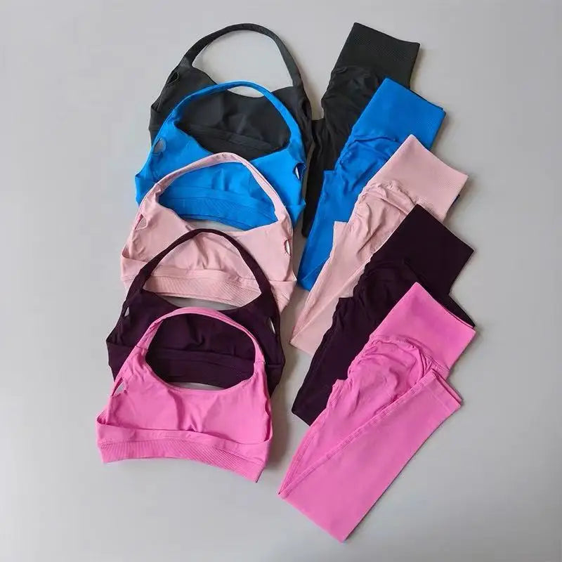 Conjunto Deportivo Sin Costuras Espalda Descubierta – imagen 3
