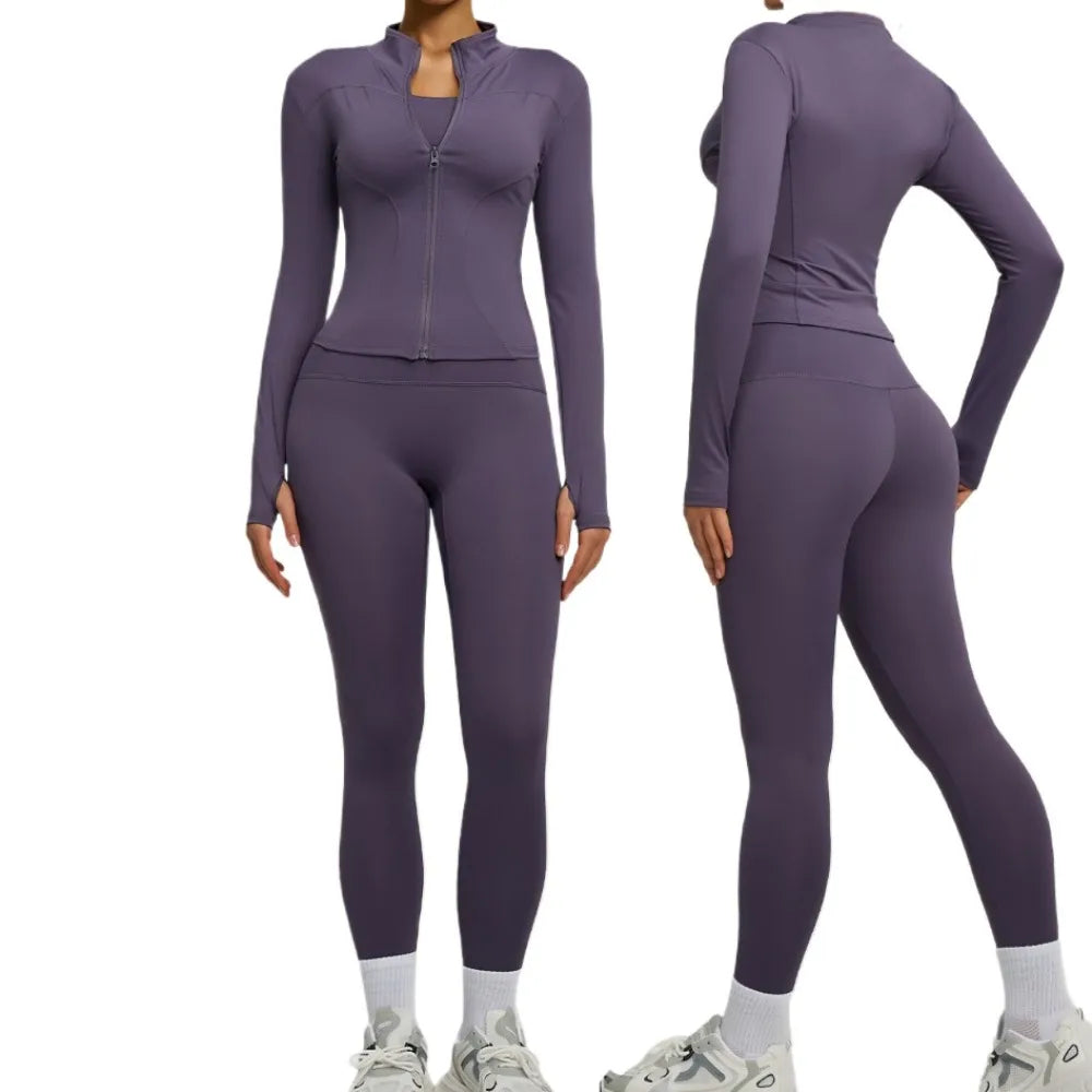 Conjunto Deportivo de 2 Piezas: Chaqueta y Leggings – imagen 2