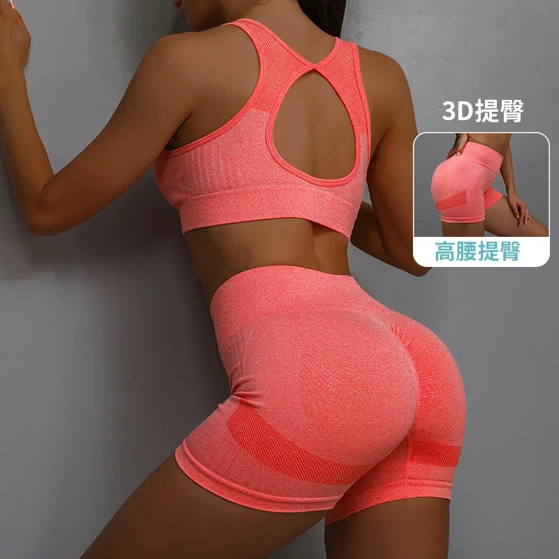 Conjunto Deportivo de 2 Piezas: Top Espalda Descubierta y Shorts – imagen 14
