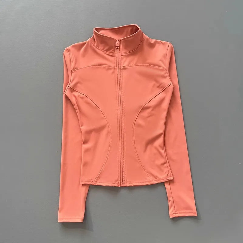 Chaqueta Deportiva Entallada de Cuello Alto para Mujer – imagen 3