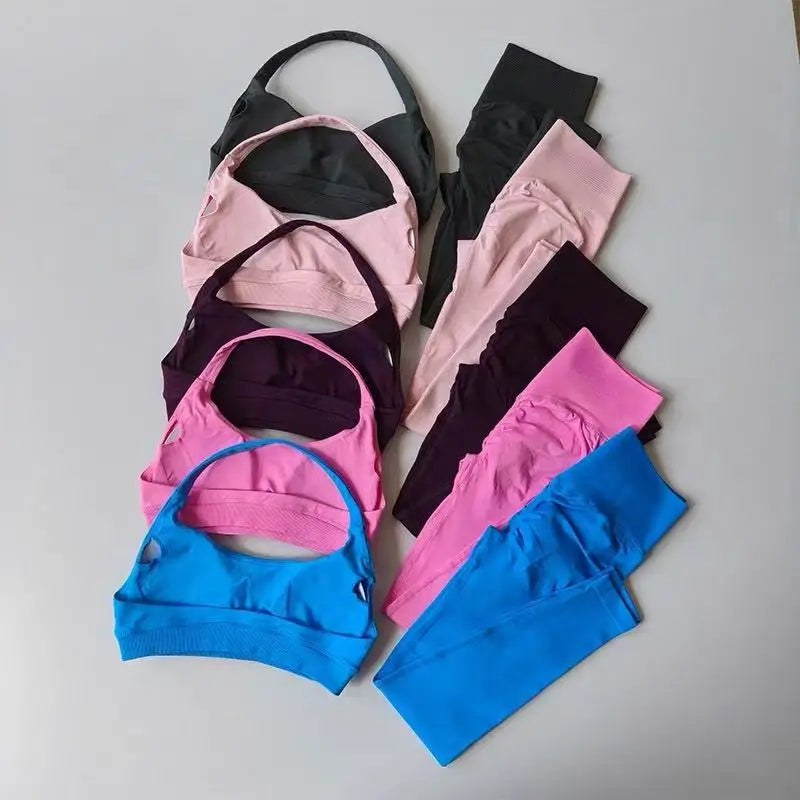 Conjunto Deportivo Sin Costuras Espalda Descubierta – imagen 2