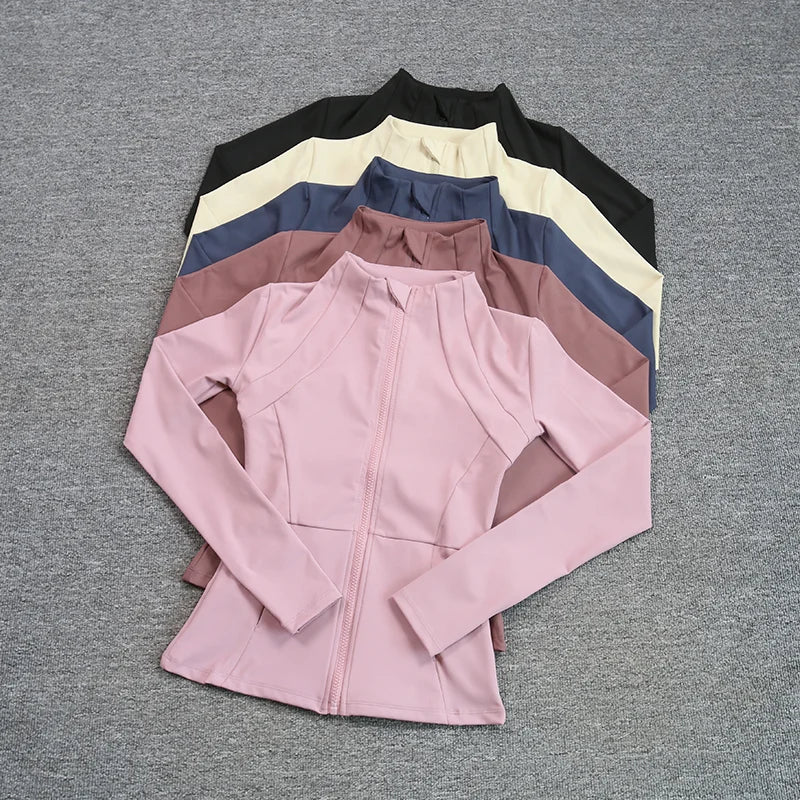 Chaqueta Deportiva de Secado Rápido con Cremallera para Mujer