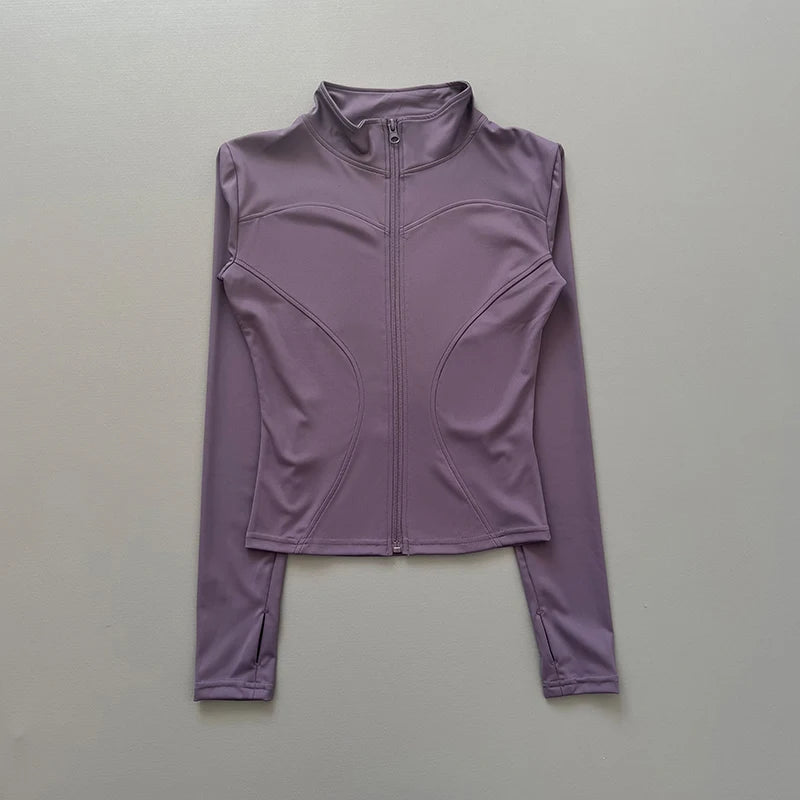 Chaqueta Deportiva Entallada de Cuello Alto para Mujer – imagen 6